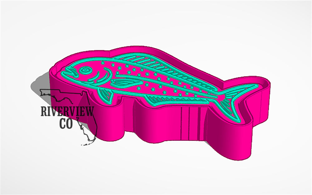 Mahi-mahi/dolphin fish car freshie mold