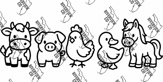 Farm animals Mini car freshie mold