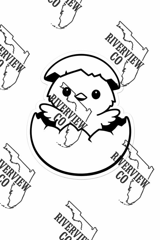 Chick hatching out of egg car freshie mold for Easter