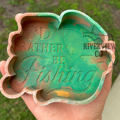 I’d rather be fishing car freshie mold