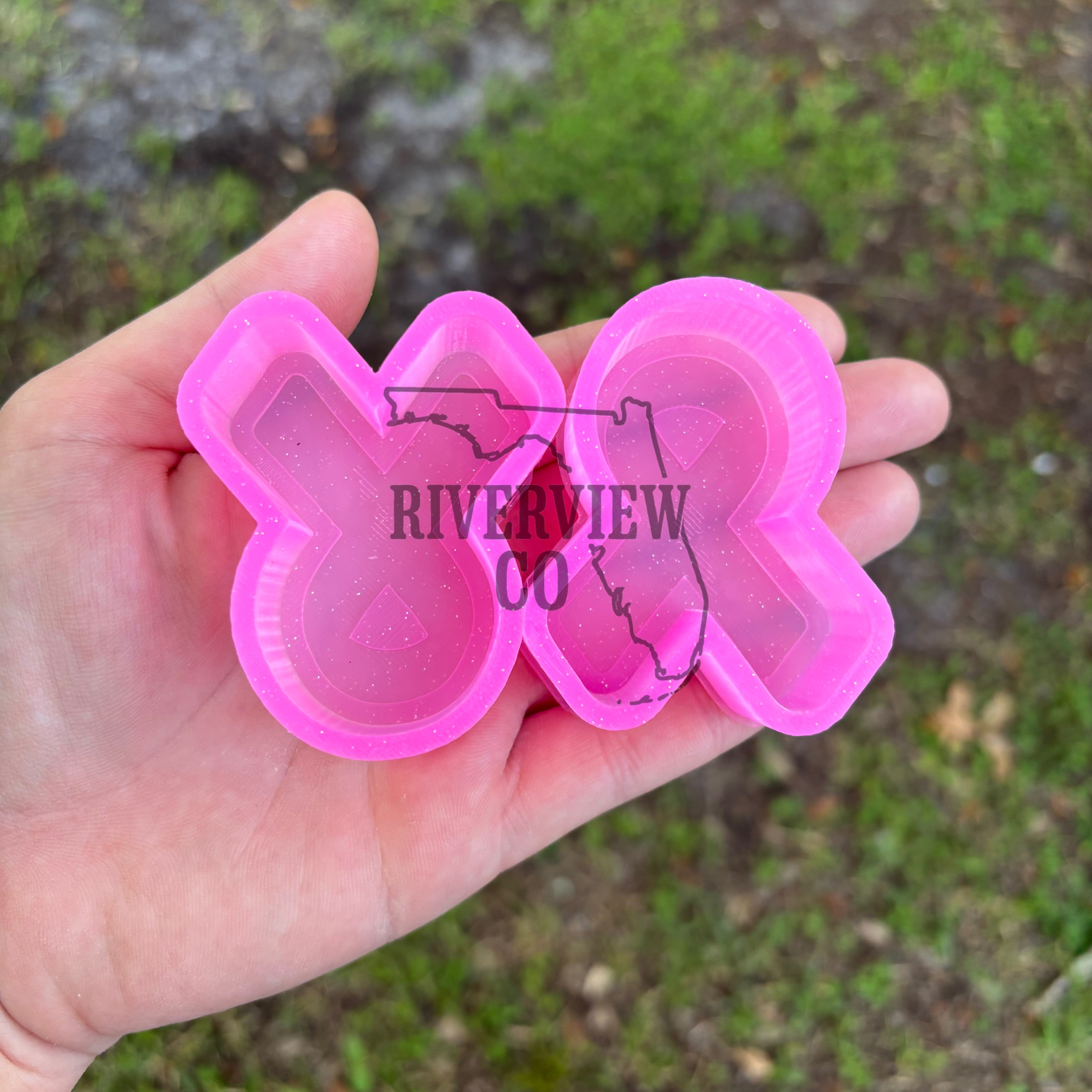 Vent clips awareness ribbon car freshie mold – Riverview Co Molds