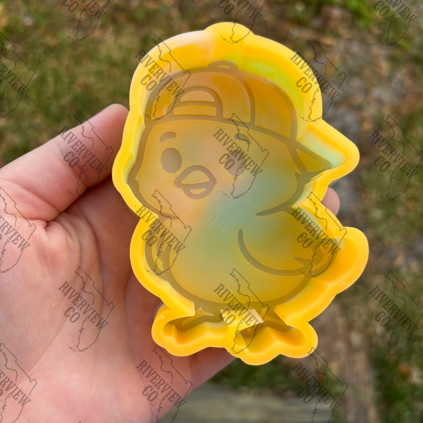 Chick with cap car freshie mold