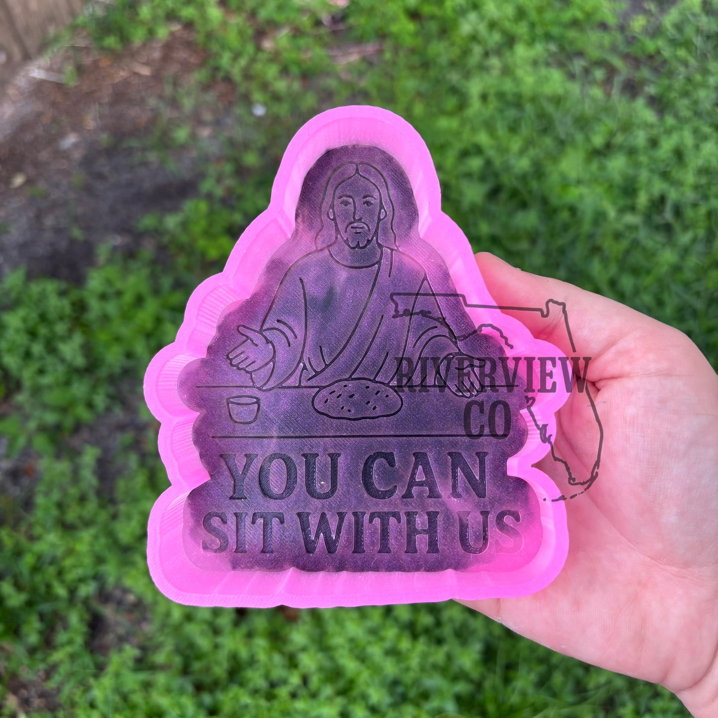 You CAN sit with us car freshie mold