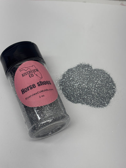 Horse shoes fine glitter