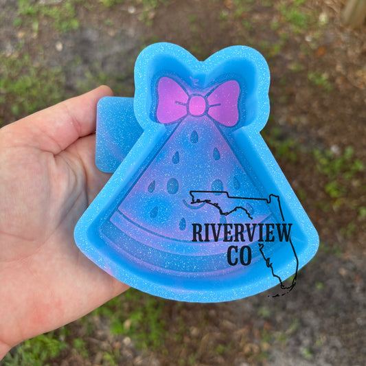 Happy watermelon with bow car freshie mold