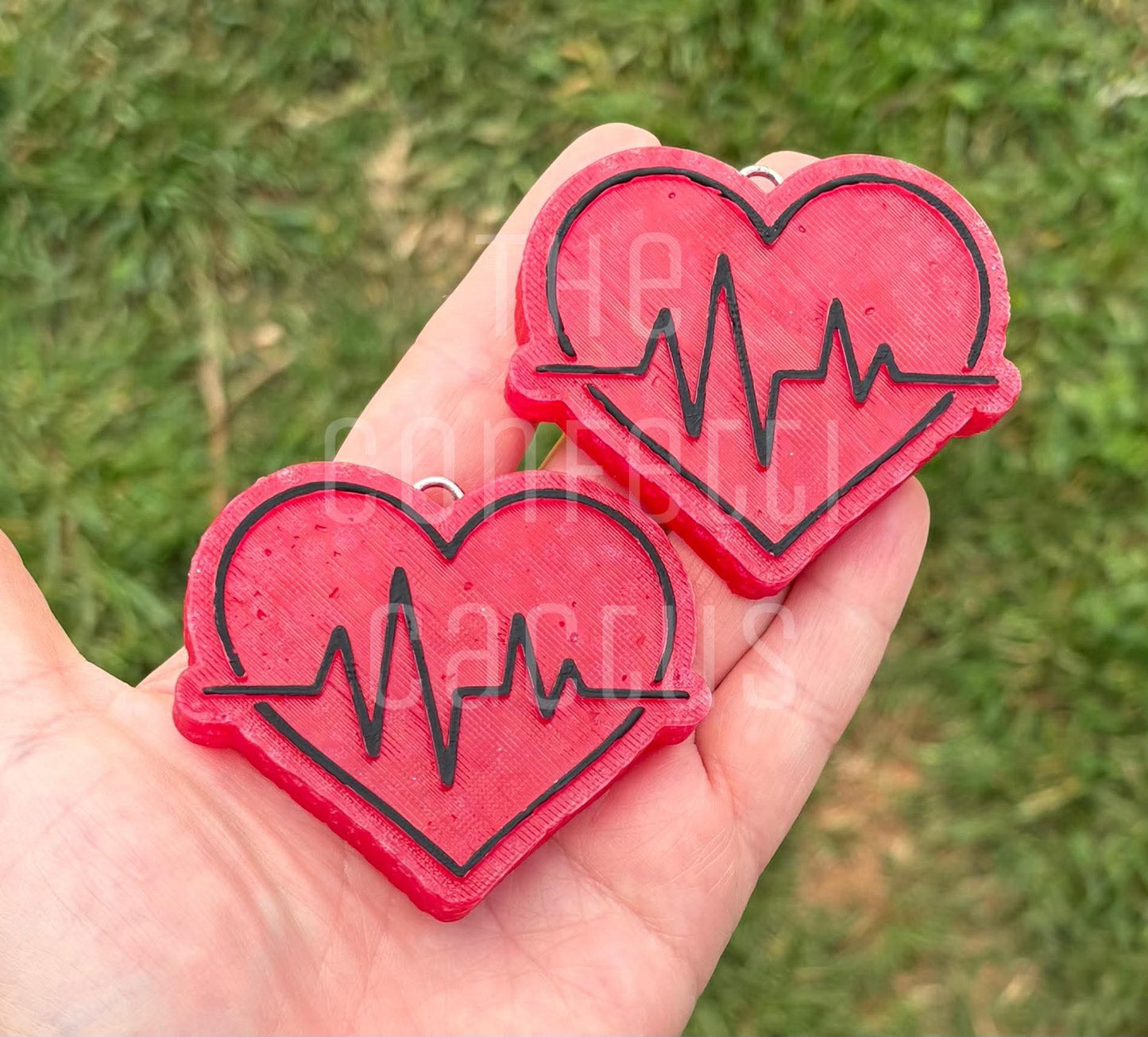 Heartbeat inside heart VENTS car freshie mold (Copy)