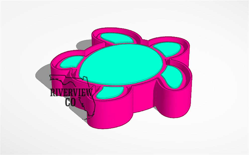 Sea turtle silhouette car freshie mold