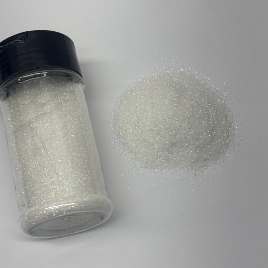 White liar fine glitter