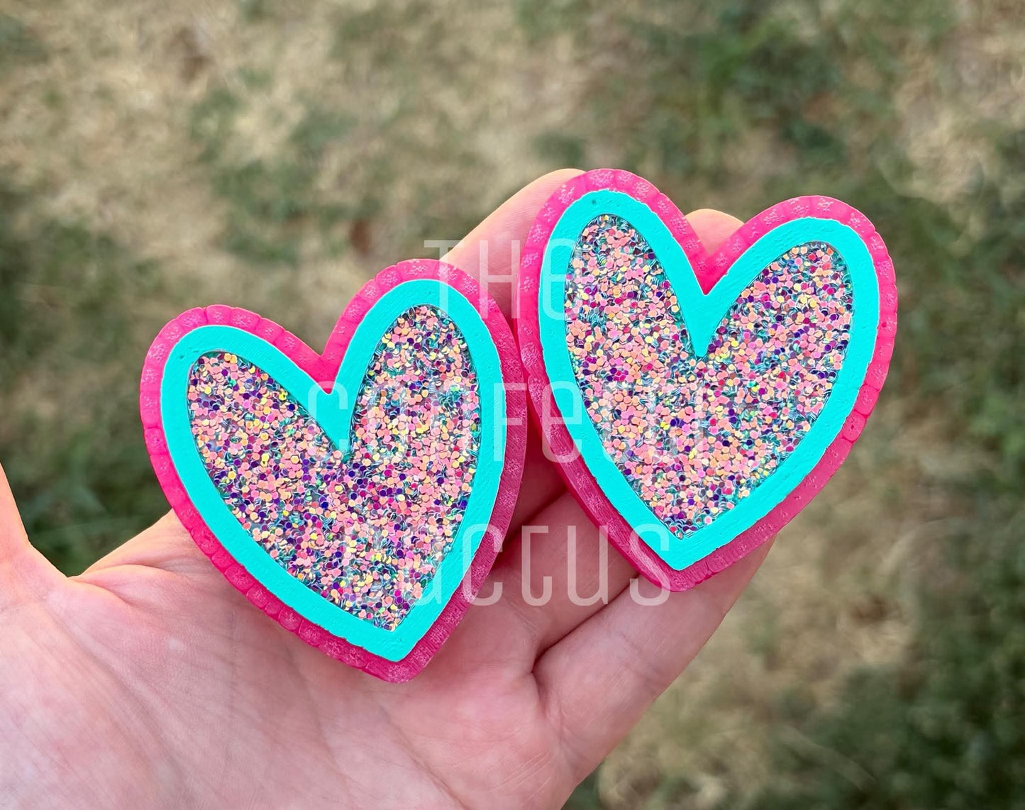Heart outline vents car freshie mold