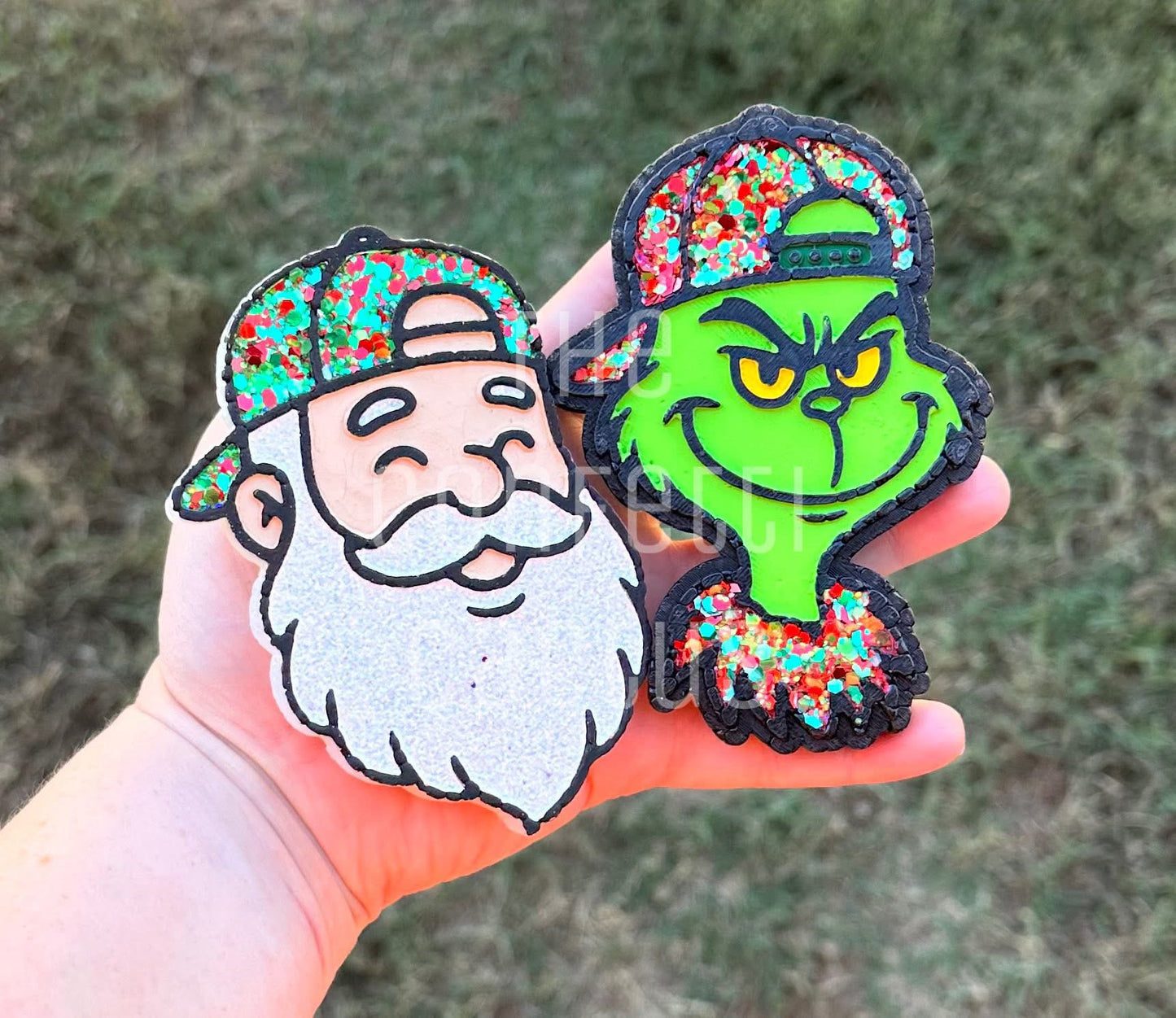 Green man Christmas car freshie mold