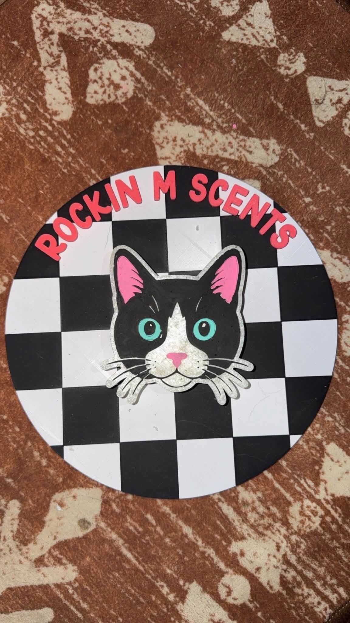 Tuxedo cat car freshie mold