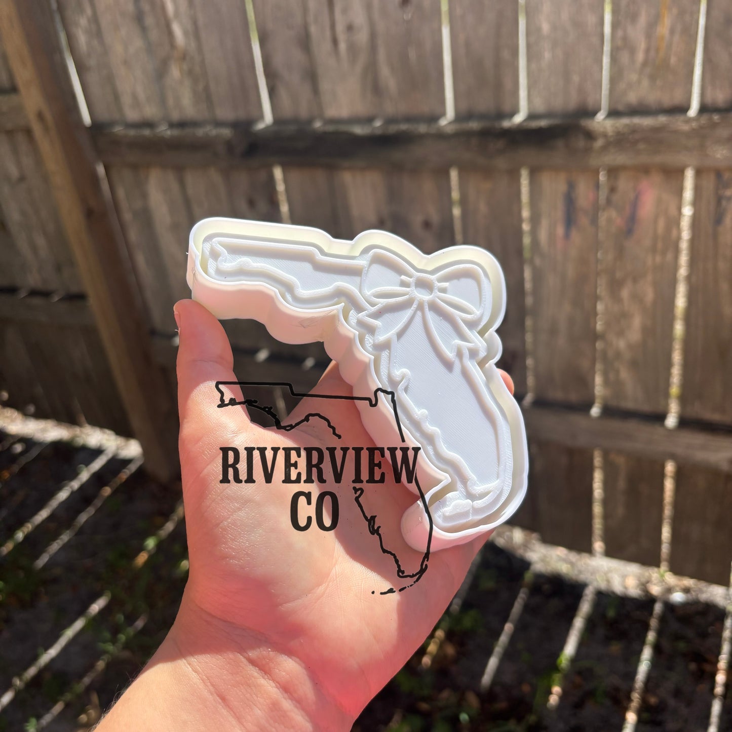 Florida with bow state car freshie mold