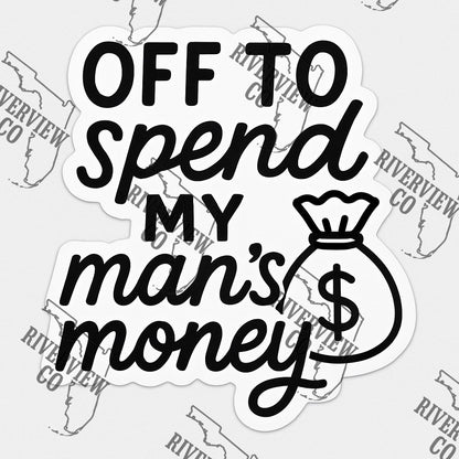 Off to spend my man’s money car freshie mold