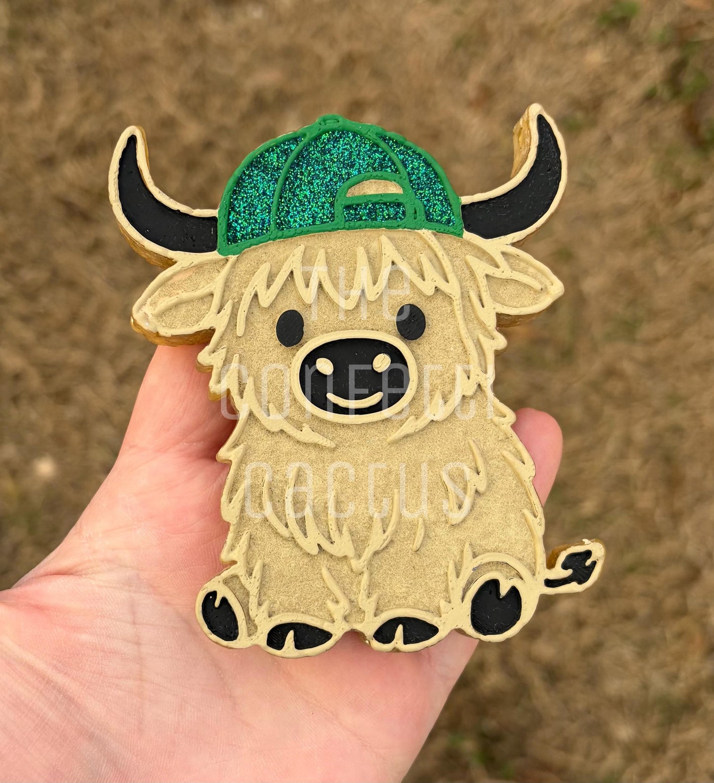 Highland Cow with cap car freshie mold