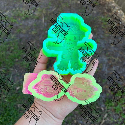 Scarecrow car freshie mold and vent clip molds