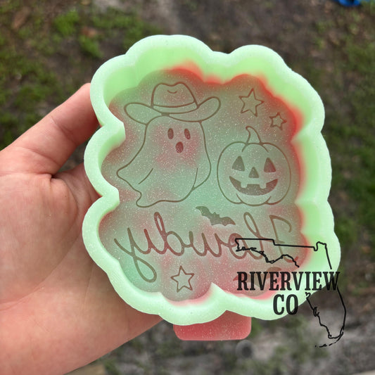 Howdy Halloween car freshie mold