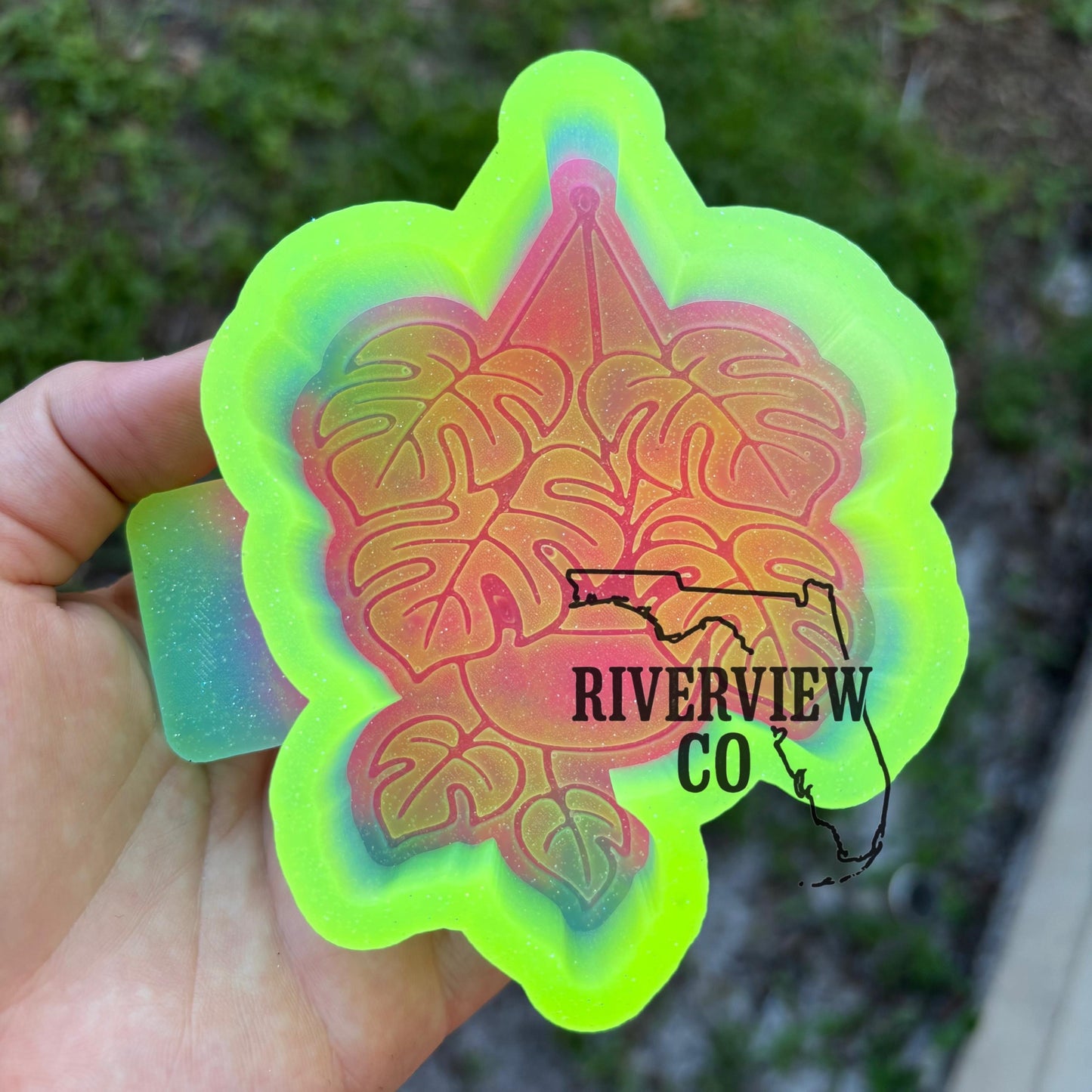 Monstera hanging house plant car freshie mold