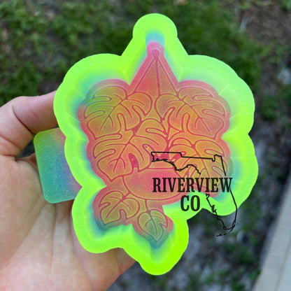 Monstera hanging house plant car freshie mold