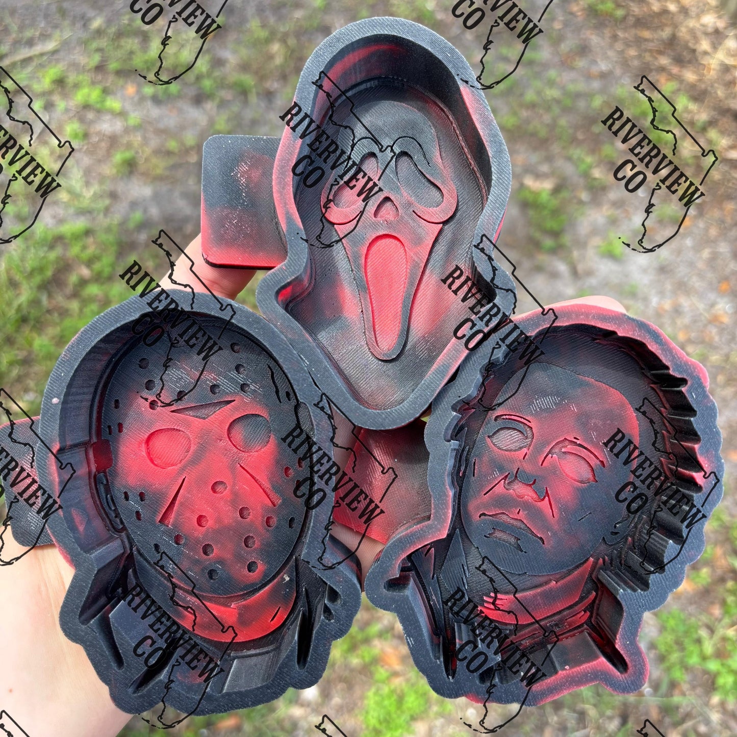 Ghost face car freshie mold